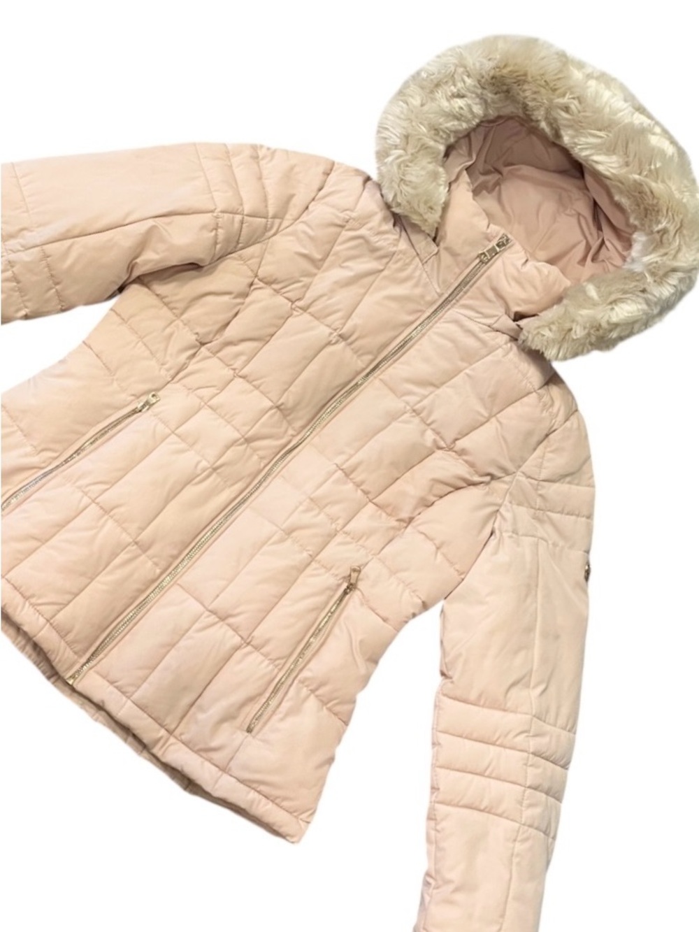 Calvin Klein Blush Pink Puffer Jacket M Excellent Condition